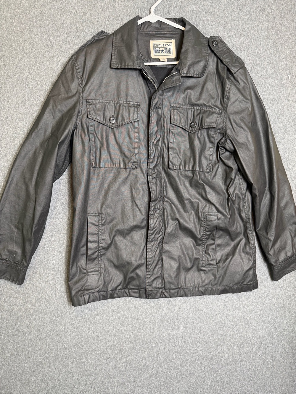 Converse Black Military-Style Field Jacket